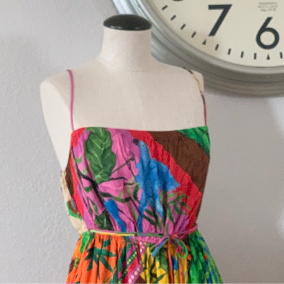 FARM Rio Colorful Patchwork Midi Dress - Picture 2 of 6